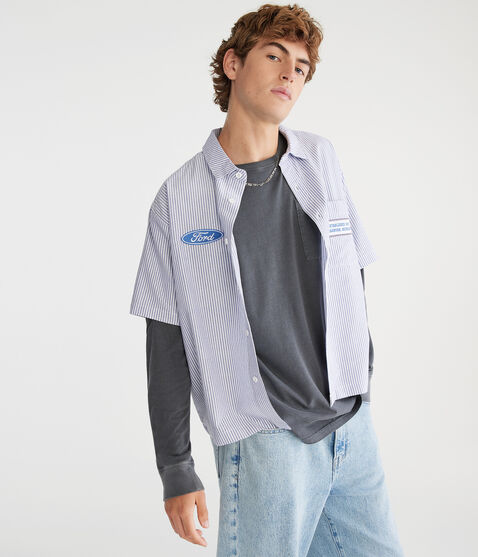 Short Sleeve Ford Bronco Mechanic Shirt