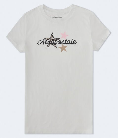 Aeropostale Leopard Star Graphic Tee