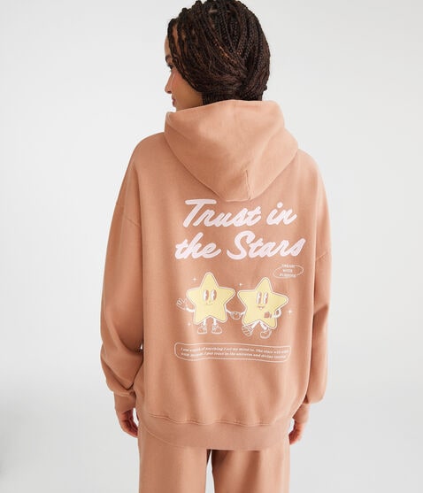 Trust In The Stars Oversized Pullover Hoodie