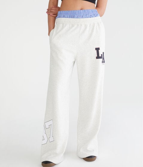 California Mid-Rise Wide Leg Sweatpants