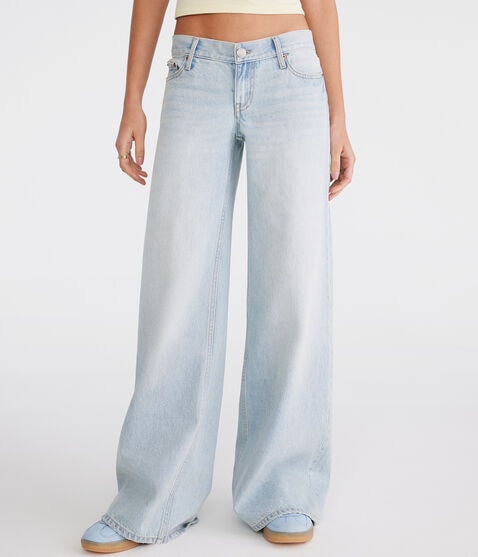 Super Low-Rise Ultra Wide Leg Jean