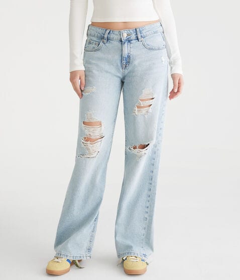 Low-Rise Baggy Wide Leg Lightweight Luxe Jean